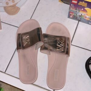 Michael Kors Women's Slide Sandals - rose gold